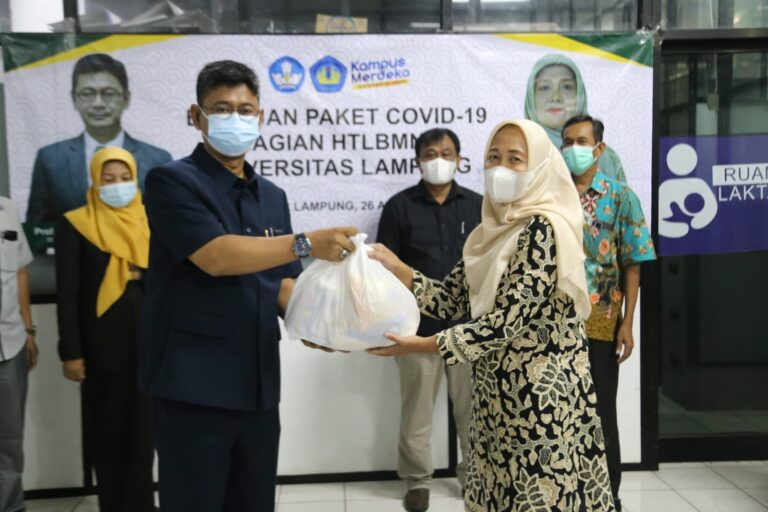 Pembagian 350 Paket Covid-19 bagi Pegawai HTLBMNU