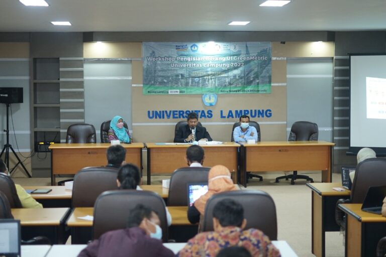 Workshop Pengisian Borang GreenMetric Unila 2022