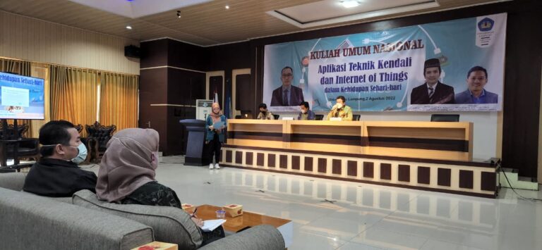 Kuliah Umum Nasional: Aplikasi Teknik Kendali dan Internet of Things dalam Kehidupan Sehari-hari