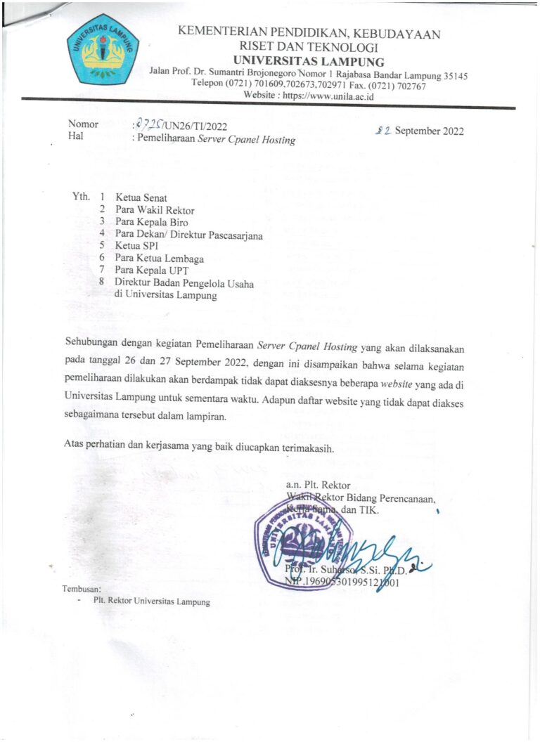 Pemeliharaan Server Cpanel Hosting