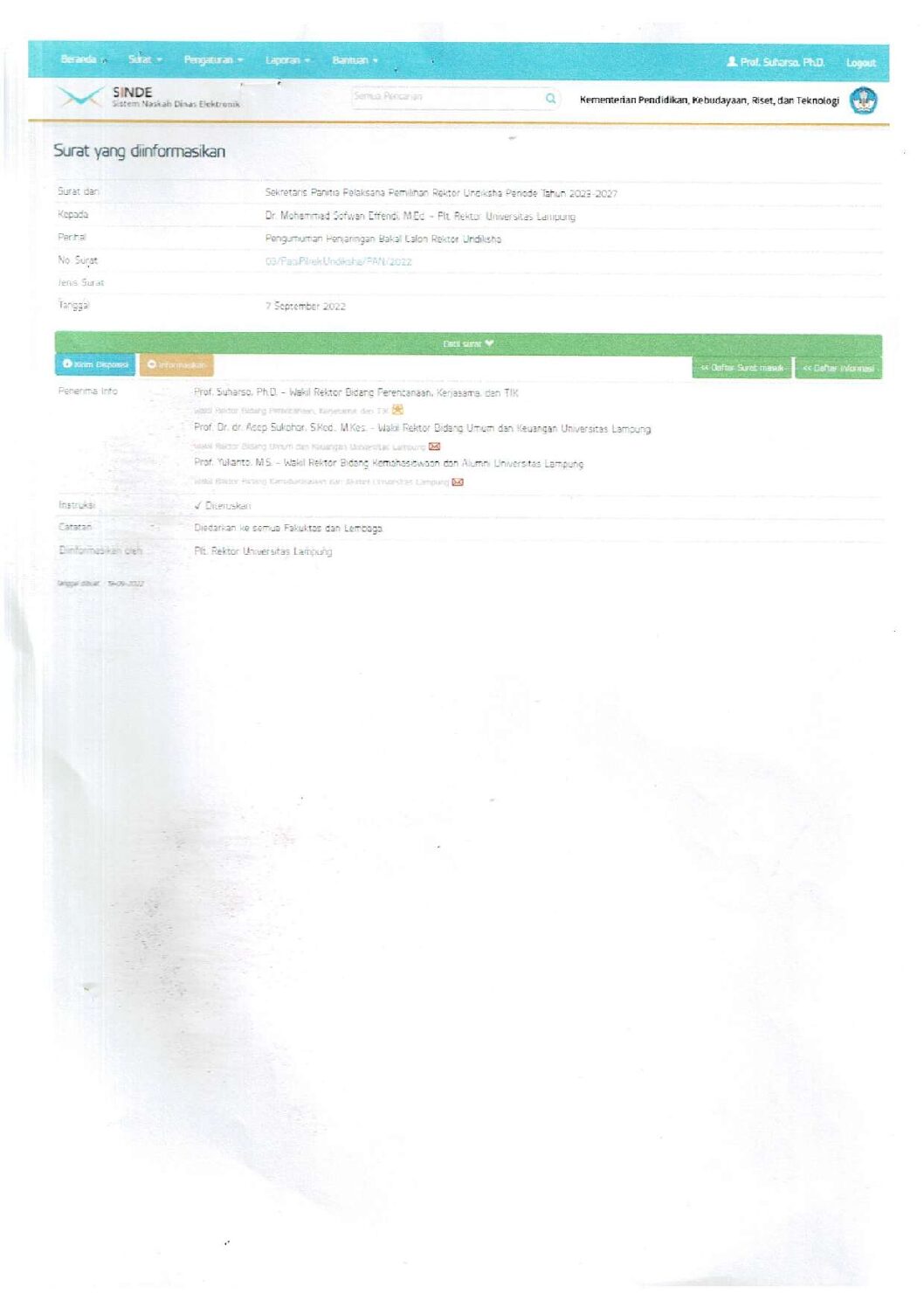 Penjaringan Bakal Calon Rektor Undiksa