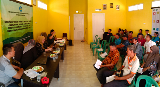 Unila Dampingi Pekon Kiluan Negeri Petakan Potensi Desa