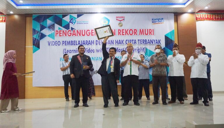 HUT Faperta ke-49: Penganugerahan Rekor MURI Video Pembelajaran dengan Hak Cipta Terbanyak
