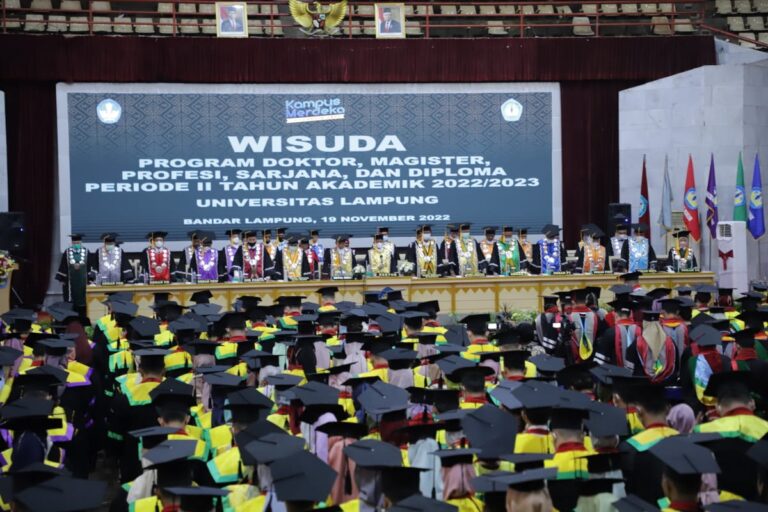 Unila Mewisuda 1.158 Lulusan Periode II Secara Offline