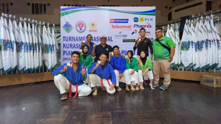 Lima Mahasiswa FKIP Juara Turnamen Nasional Kurash 