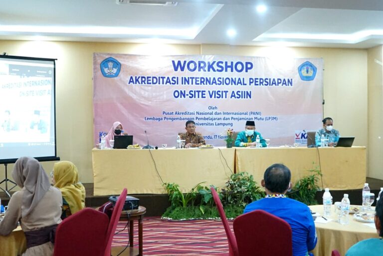 Tujuh Prodi di Unila Ikuti Workshop Persiapan On-Site Visit ASIIN 2022