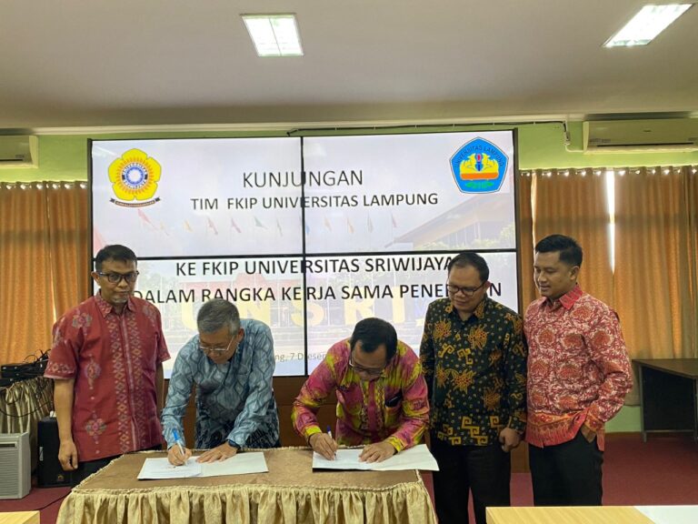 FKIP Unila dan Unsri Selenggarakan FGD Kerja Sama Tridarma