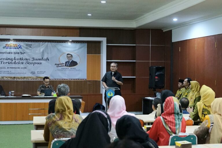 UPT Perpustakan Unila Gelar Workshop Jurnal Terindeks Scopus