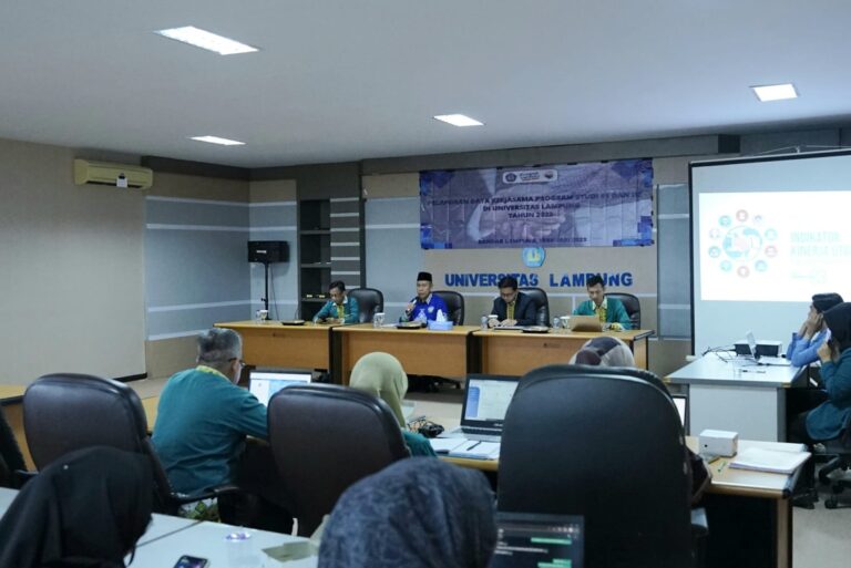 UPT PKLI Monitoring Data Kerja Sama Seluruh Prodi Unila