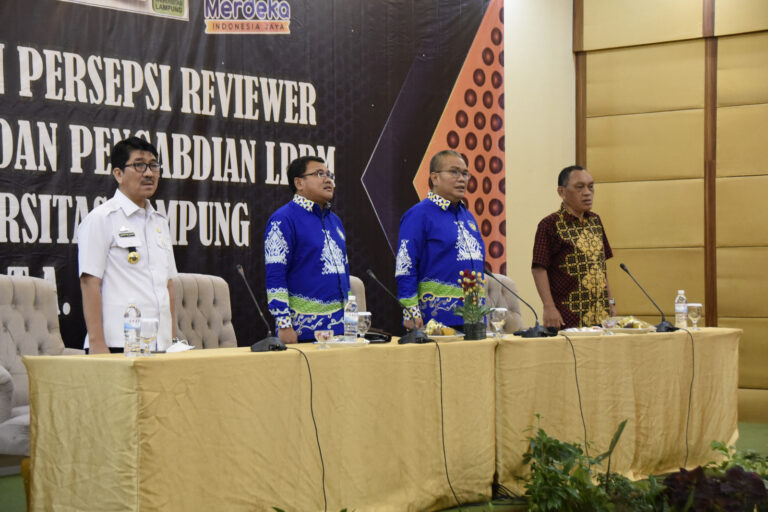 LPPM Unila Gelar Pelatihan dan Penyamaan Persepsi Reviewer