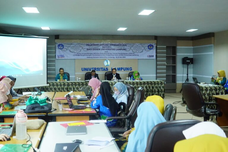 Pelatihan AA Unila Tingkatkan Kompetensi Pedagogi Dosen