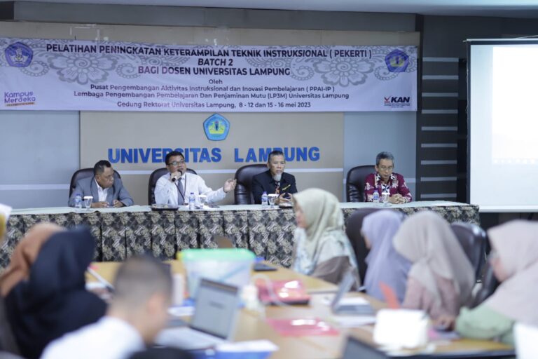 Unila Gelar Pelatihan PEKERTI Batch II bagi Dosen Muda