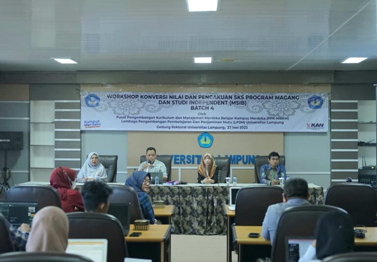 Unila Gelar Workshop Konversi Nilai dan Pengakuan SKS MSIB Batch 4