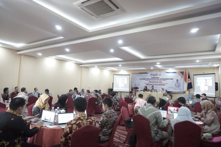 Unila Adakan Workshop FAIP PSPPI untuk Persiapan Praktik Keinsinyuran Mahasiswa