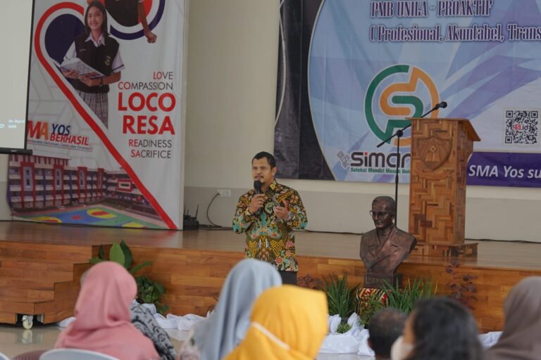 Unila Gelar Sosialisasi PMB Mandiri di SMA Yos Sudarso Metro