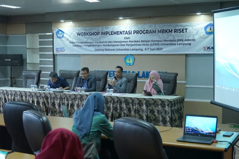 Unila Gelar Workshop Riset MBKM untuk 50 Dosen Penerima Hibah