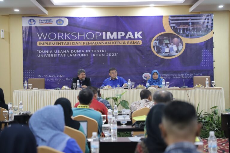 Unila Gelar Workshop IMPAK Kerja Sama dengan DUDI