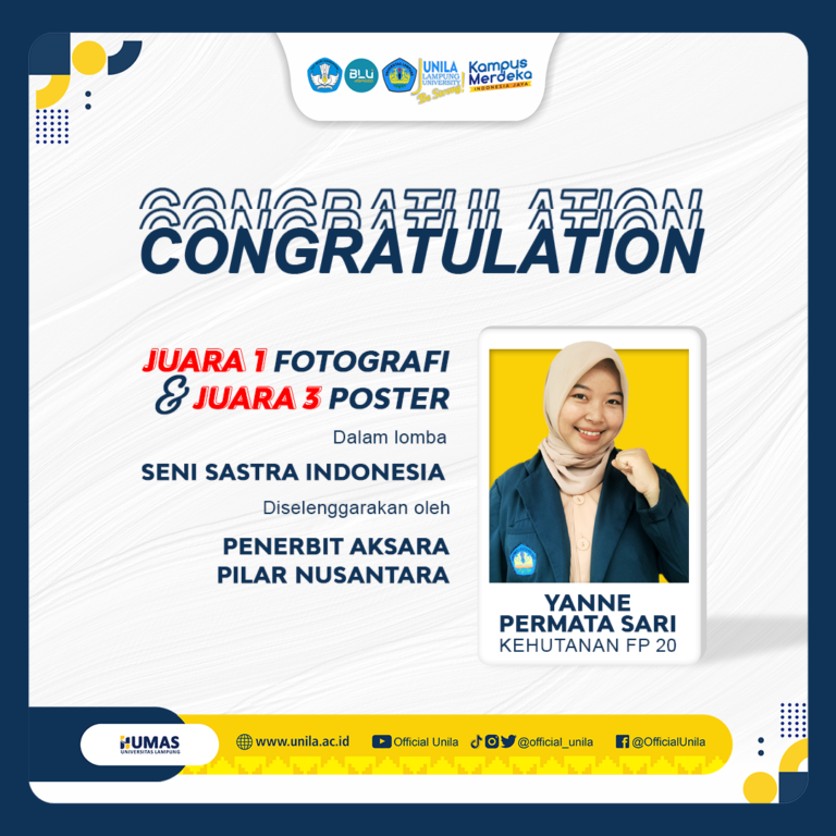 Mahasiswi FP Unila Yanne Permata Sari Raih Prestasi di Bidang Seni