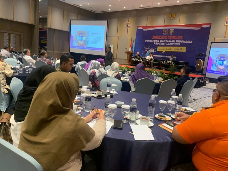 Perwakilan Humas Unila Hadiri Diskusi Publik PWI Provinsi Lampung