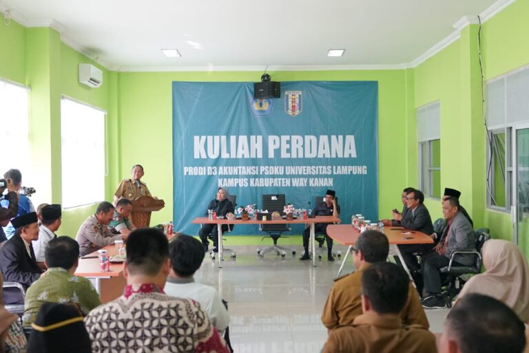 Unila Gelar Kuliah Perdana PSDKU di Kampus Way Kanan