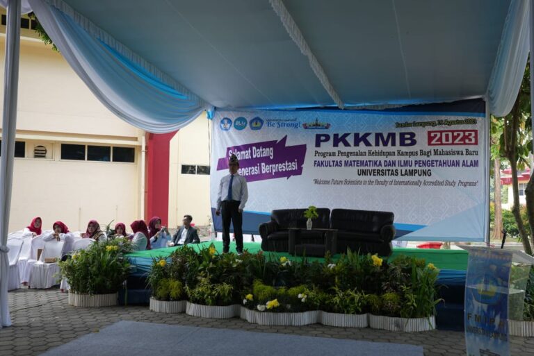 Penandatanganan Pakta Integritas dalam PKKMB FMIPA Unila