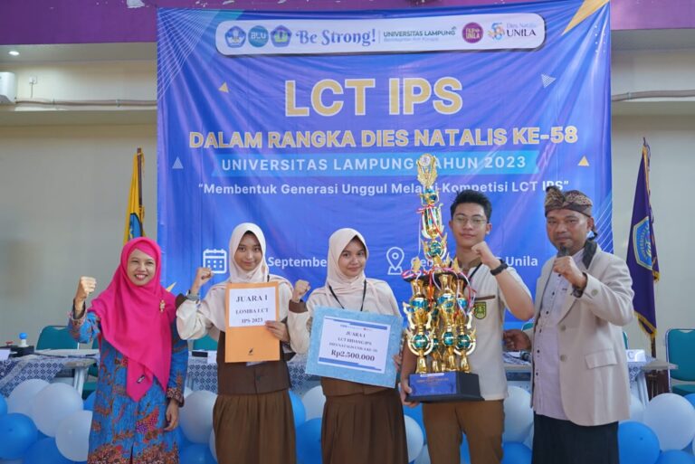 Unila Gelar LCT Bidang IPS bagi Siswa SMA 