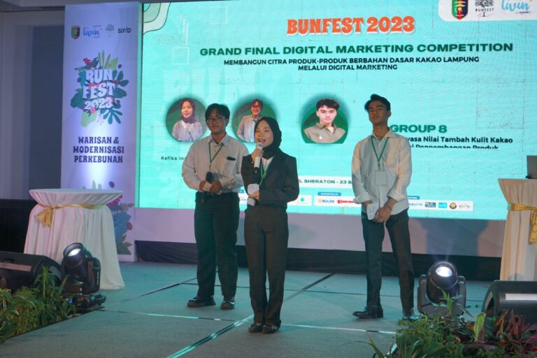 Mahasiswa FEB Juara TIga Digital Marketing Plan BUNFEST 2023 