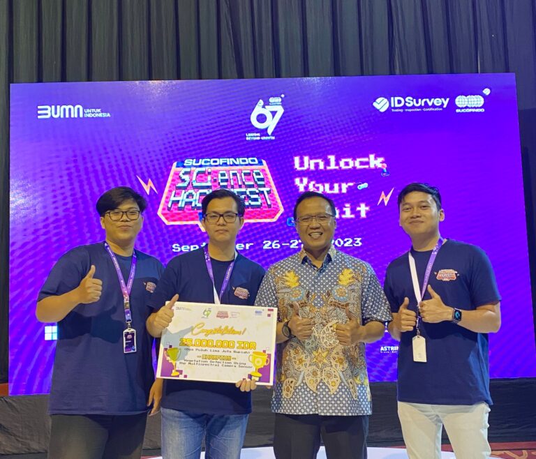 Tim Unila Juara Lomba Deteksi Vegetasi Berbasis AI di Sucofindo Science Hackathon Festival 2023