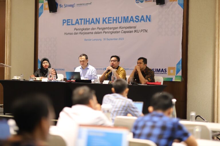 Pelatihan Kehumasan Unila Tingkatkan Kompetensi