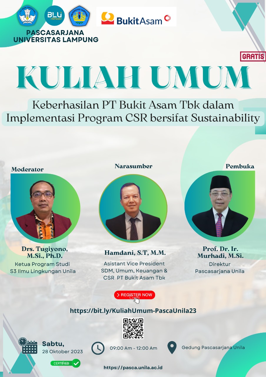 Pascasarjana dan PT Bukit Asam Adakan Kuliah Tamu Keberhasilan Program ...