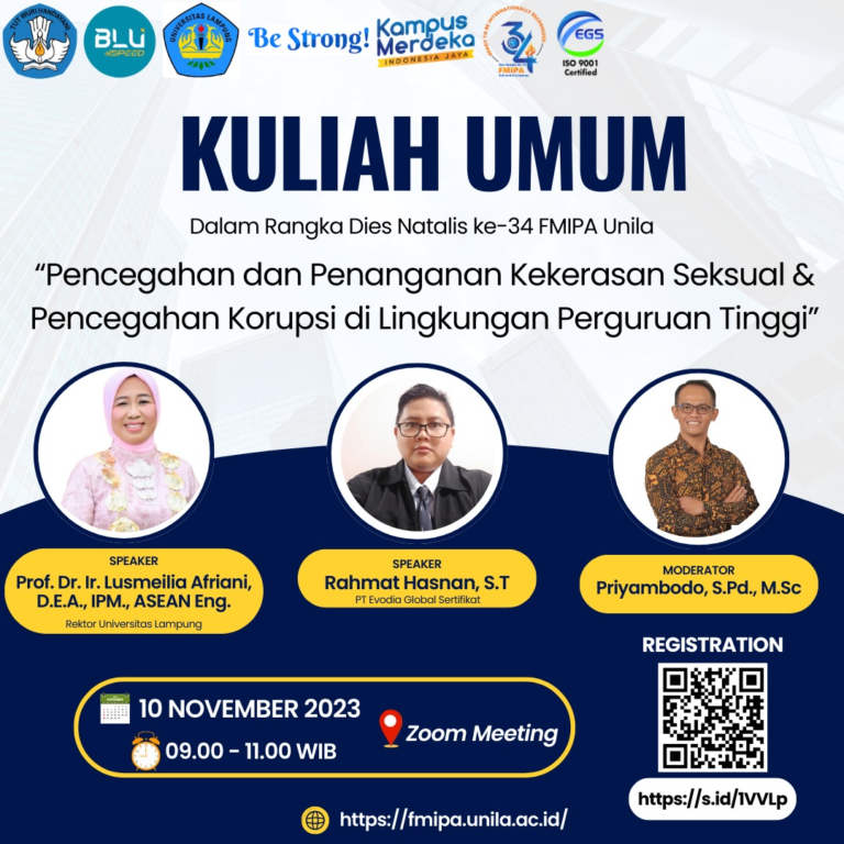 Dies Natalis ke-34 FMIPA: Rektor Bahas Kekerasan Seksual di Perguruan Tinggi