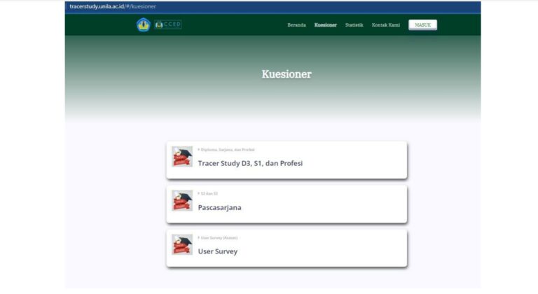 Tracer Study Unila: Tingkatan Kualitas Alumni Menuju DUDI
