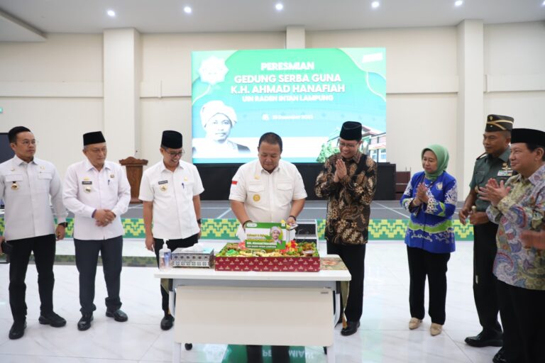 Rektor Unila Hadiri Peresmian Ballroom GSG KH Ahmad Hanafiah UIN Raden Intan Lampung