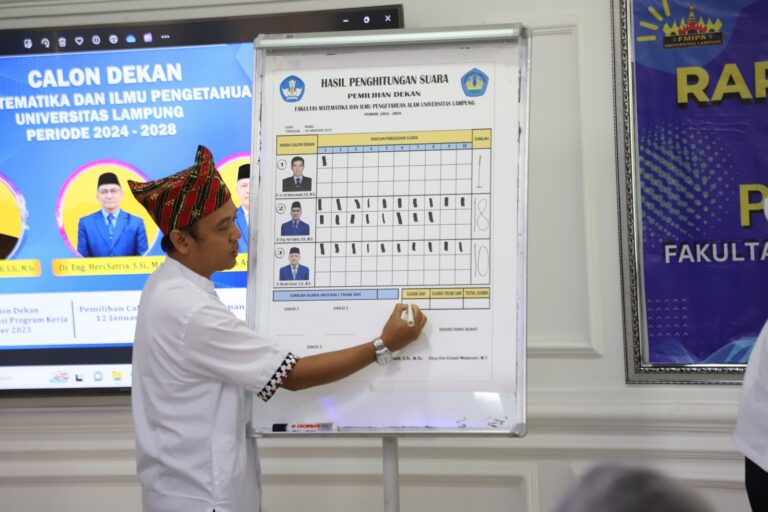 Dr. Eng. Heri Satria Terpilih Menjadi Dekan FMIPA Periode 2024-2028
