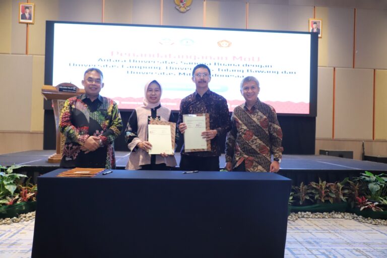 Bangun Kolaborasi, Unila dan Universitas Sangga Buana YPKP Teken MoU Kerja Sama