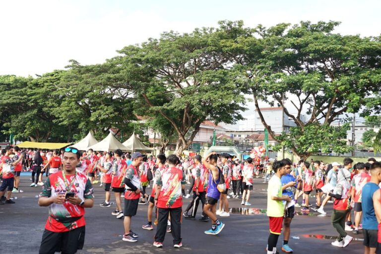 Unila Hadiri Sriwijaya Lampung Run dalam Peringatan HUT Kodam II/Sriwijaya ke-78