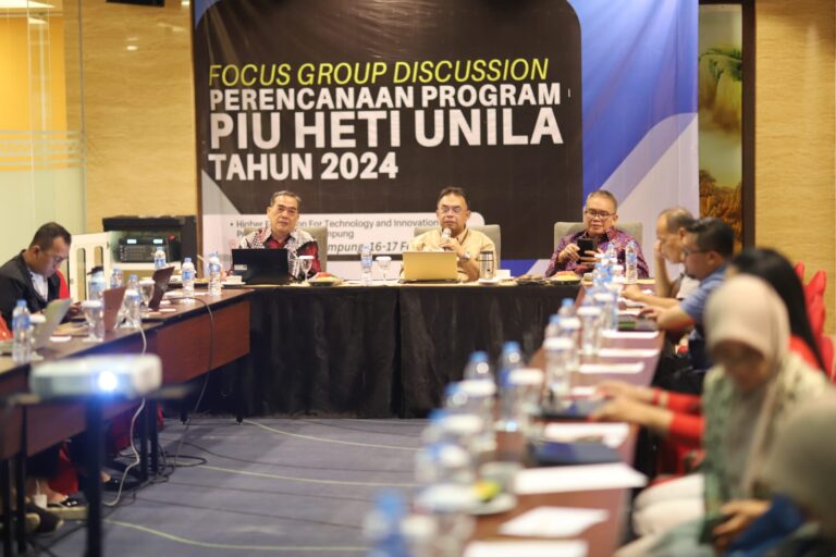 Tim PIU RSPTN Unila Gelar FGD Perencanaan Program HETI Project TA 2024