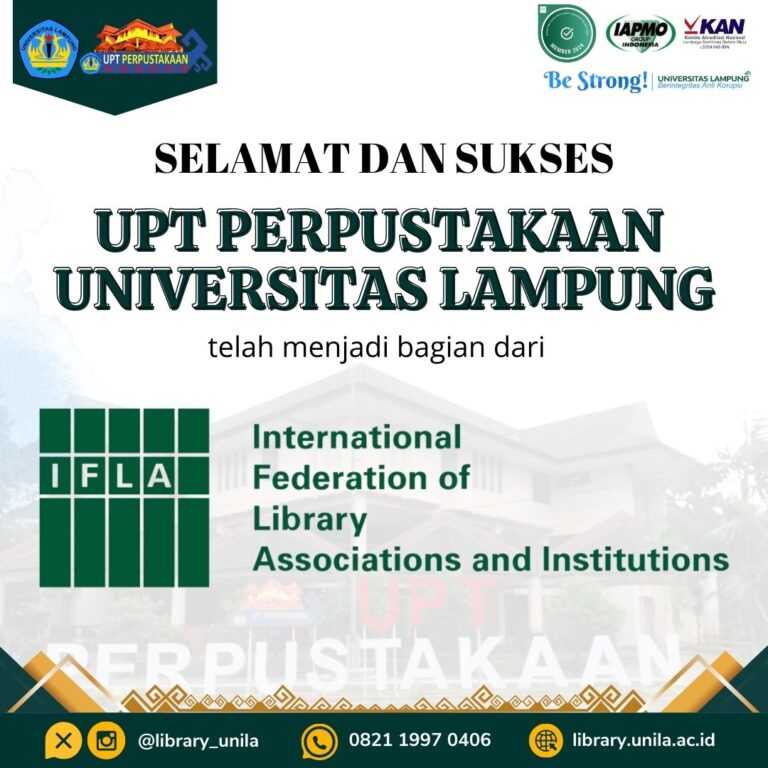 Perpustakaan Unila Resmi Bergabung dengan IFLA 