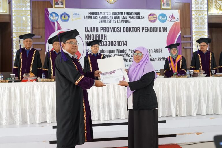 Promosi Doktor Pendidikan: Pengembangan Model Pembelajaran ARISE Berbasis Socio Scientific Issue