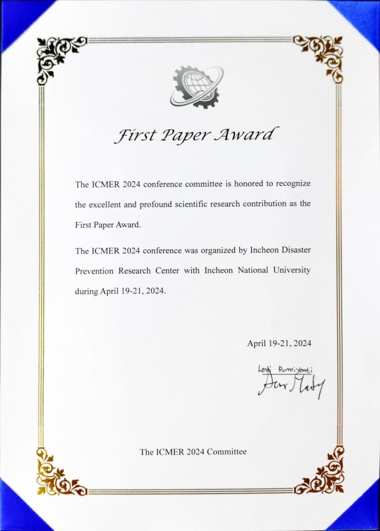 Dosen FMIPA Raih Penghargaan “Best Oral Presentation” dalam Konferensi Internasional di Korea Selatan