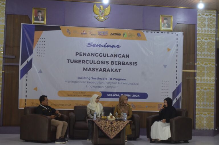 Inisiatif Lampung Sehat Beserta BEM U KBM Unila Sukses Gelar Seminar Penangulangan Tuberkolusis Berbasis Masyarakat