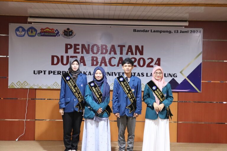 Gunawan dan Firda Tingkatkan Minat Baca Generasi Muda Melalui Duta Baca Unila