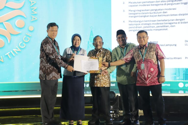 Unila Dukung Komitmen Ekosistem Moderasi Beragama di PT Indonesia