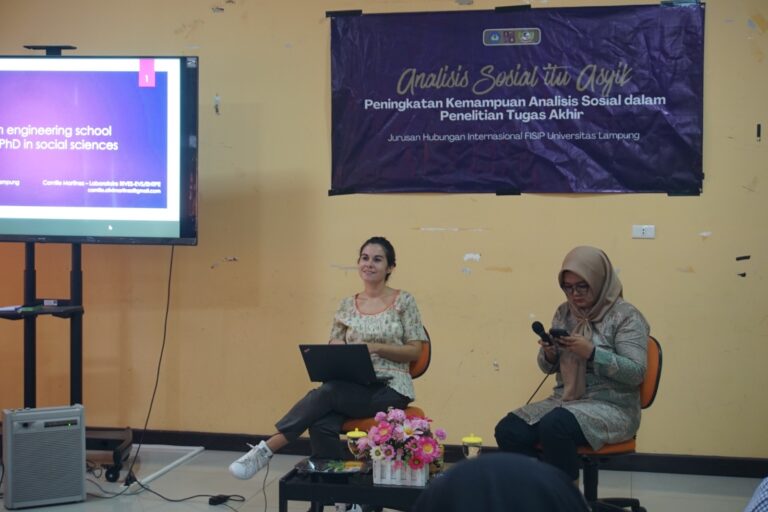 HMJ-HI Gelar IR-Talk dalam Rangka Implementasi Kerja Sama Unila dan ENTPE
