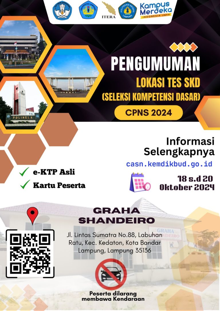 PENGUMUMAN DAFTAR PESERTA, WAKTU, DAN TEMPAT SKD TITIK LOKASI DALAM NEGERI DALAM RANGKA PENERIMAAN CPNS KEMENDIKBUD RISTEK 2024