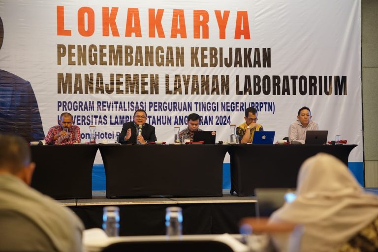 Unila Kembangkan Kebijakan Manajemen Laboratorium