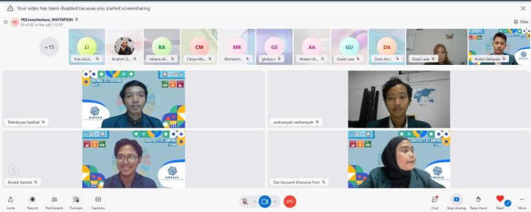 Tim Mahasiswa FEB Juara Dua POLInnoVenture Competition