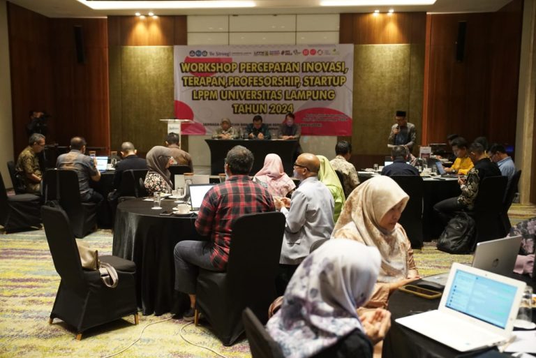 LPPM Unila Gelar Workshop Percepatan Inovasi dan Startup Tahun 2024