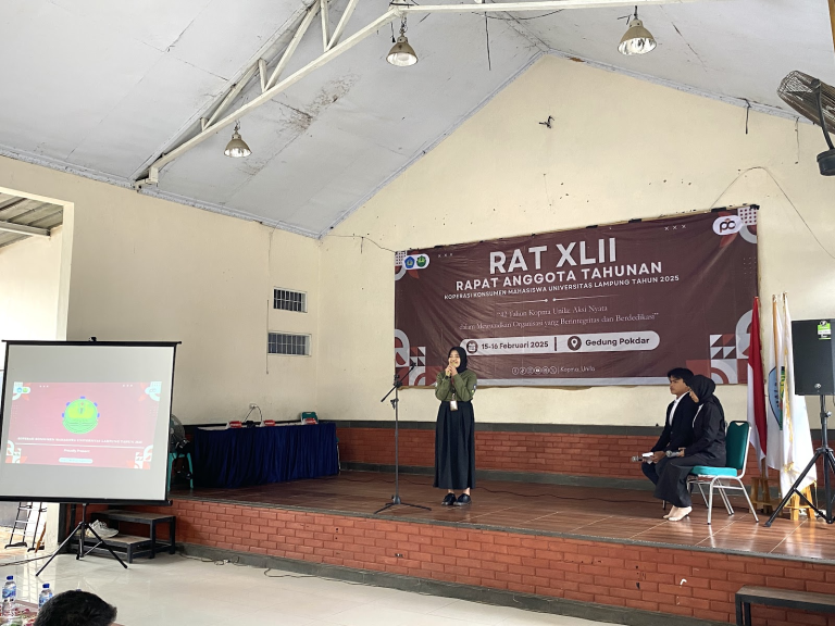 Kopma Unila Gelar Rapat Tahunan Catat Keuntungan 1,5 Miliar dan Siapkan Beasiswa untuk Mahasiswa Wirausaha