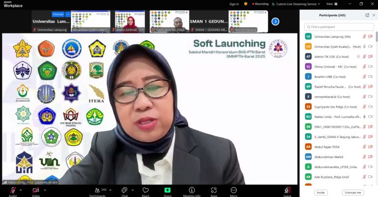 Rektor Unila Hadiri Soft Launching SMMPTN-Barat 2025